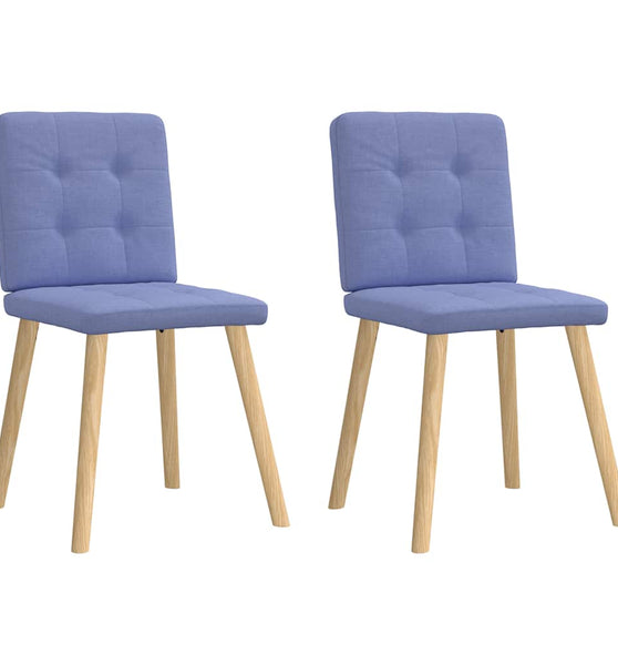 Esszimmerstühle 2 Stk. Jeansblau Stoff