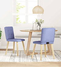 Esszimmerstühle 2 Stk. Jeansblau Stoff