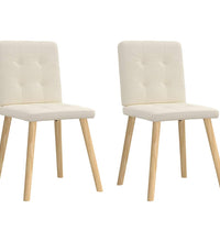 Esszimmerstühle 2 Stk. Leinen