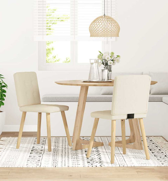 Esszimmerstühle 2 Stk. Leinen