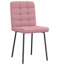 Esszimmerstühle 2 Stk. Rosa Samt