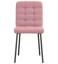 Esszimmerstühle 2 Stk. Rosa Samt