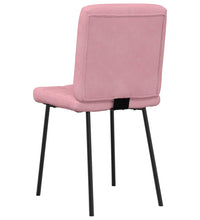 Esszimmerstühle 2 Stk. Rosa Samt