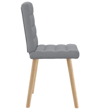 Esszimmerstühle 2 Stk. Hellgrau Stoff