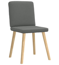 Esszimmerstühle 2 Stk. Dunkelgrau Stoff