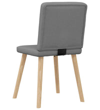 Esszimmerstühle 2 Stk. Dunkelgrau Stoff