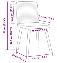 Esszimmerstühle 2 Stk. Dunkelgrau Stoff