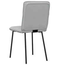 Esszimmerstühle 2 Stk. Hellgrau Samt