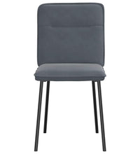 Esszimmerstühle 2 Stk. Dunkelgrau Samt