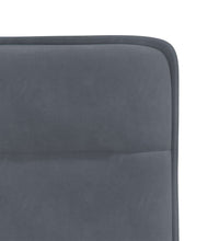 Esszimmerstühle 2 Stk. Dunkelgrau Samt