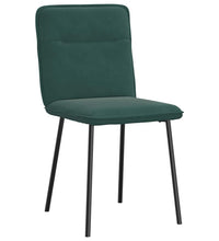 Esszimmerstühle 2 Stk. Dunkelgrün Samt