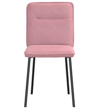 Esszimmerstühle 2 Stk. Rosa Samt