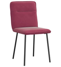 Esszimmerstühle 2 Stk. Weinrot Samt