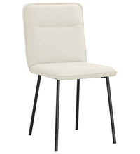 Esszimmerstühle 2 Stk. Creme Samt