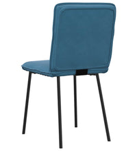 Esszimmerstühle 2 Stk. Blau Samt