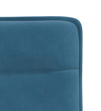 Esszimmerstühle 2 Stk. Blau Samt