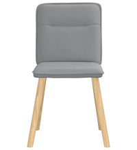 Esszimmerstühle 2 Stk. Hellgrau Stoff