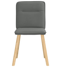 Esszimmerstühle 2 Stk. Dunkelgrau Stoff