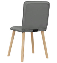 Esszimmerstühle 2 Stk. Dunkelgrau Stoff