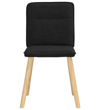 Esszimmerstühle 2 Stk. Schwarz Stoff