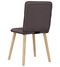 Esszimmerstühle 2 Stk. Dunkelbraun Stoff