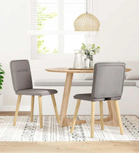 Esszimmerstühle 2 Stk. Taupe Stoff