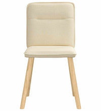 Esszimmerstühle 2 Stk. Creme Stoff