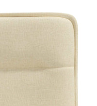 Esszimmerstühle 2 Stk. Creme Stoff