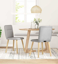 Esszimmerstühle 2 Stk. Wolkengrau Stoff