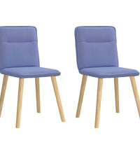 Esszimmerstühle 2 Stk. Jeansblau Stoff