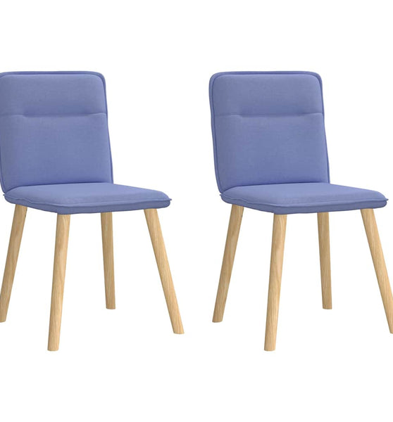 Esszimmerstühle 2 Stk. Jeansblau Stoff