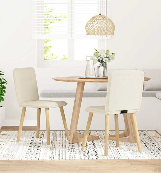 Esszimmerstühle 2 Stk. Leinen