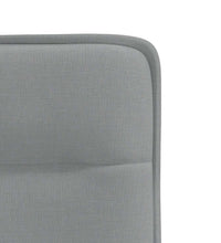 Esszimmerstühle 2 Stk. Hellgrau Stoff