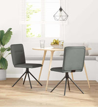 Esszimmerstühle 2 Stk. Dunkelgrau Stoff