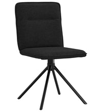 Esszimmerstühle 2 Stk. Schwarz Stoff