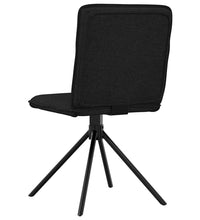 Esszimmerstühle 2 Stk. Schwarz Stoff