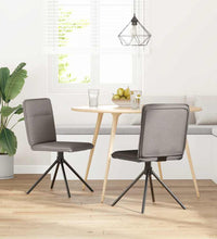 Esszimmerstühle 2 Stk. Taupe Stoff