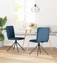 Esszimmerstühle 2 Stk. Blau Stoff
