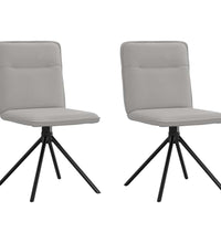 Esszimmerstühle 2 Stk. Wolkengrau Stoff