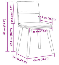 Esszimmerstühle 2 Stk. Schwarz Stoff