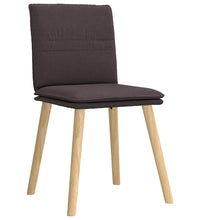 Esszimmerstühle 2 Stk. Dunkelbraun Stoff