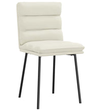 Esszimmerstühle 2 Stk. Creme Samt