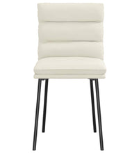 Esszimmerstühle 2 Stk. Creme Samt