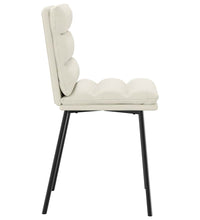 Esszimmerstühle 2 Stk. Creme Samt