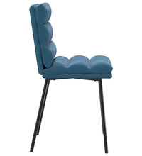 Esszimmerstühle 2 Stk. Blau Samt