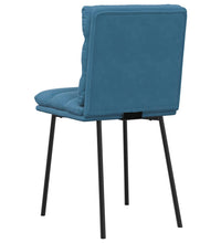 Esszimmerstühle 2 Stk. Blau Samt