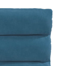 Esszimmerstühle 2 Stk. Blau Samt