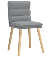 Esszimmerstühle 2 Stk. Hellgrau Stoff