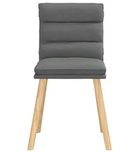 Esszimmerstühle 2 Stk. Dunkelgrau Stoff