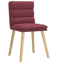 Esszimmerstühle 2 Stk. Weinrot Stoff